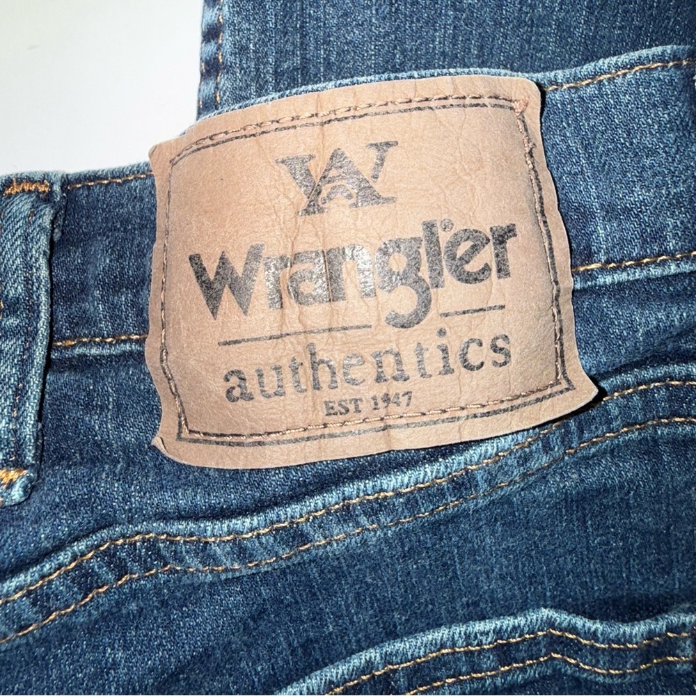 Wrangler Authentics Regular Fit Straight Leg Blue Jeans Men's 38-32 - Picture 8 of 12